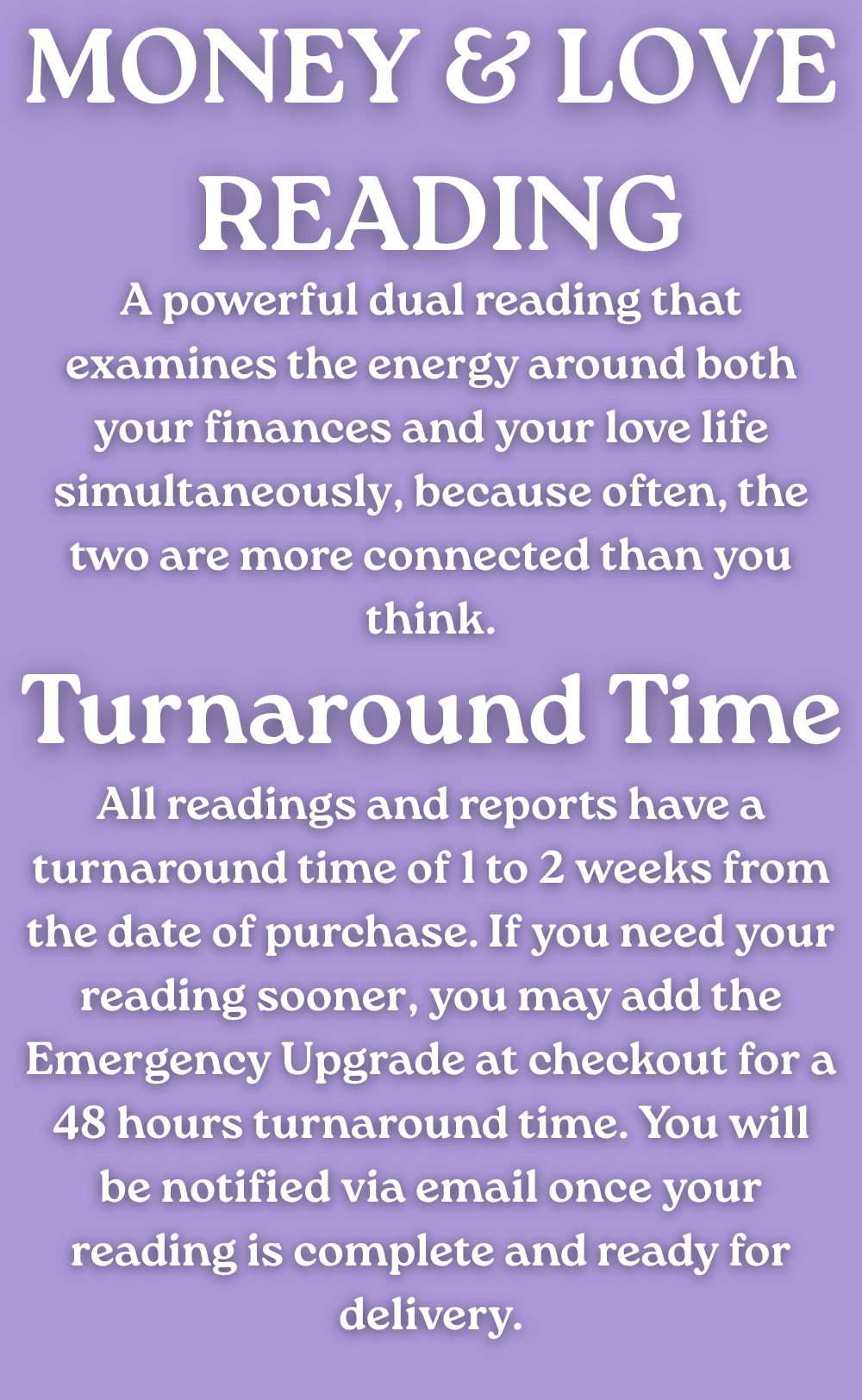 Money & Love Reading