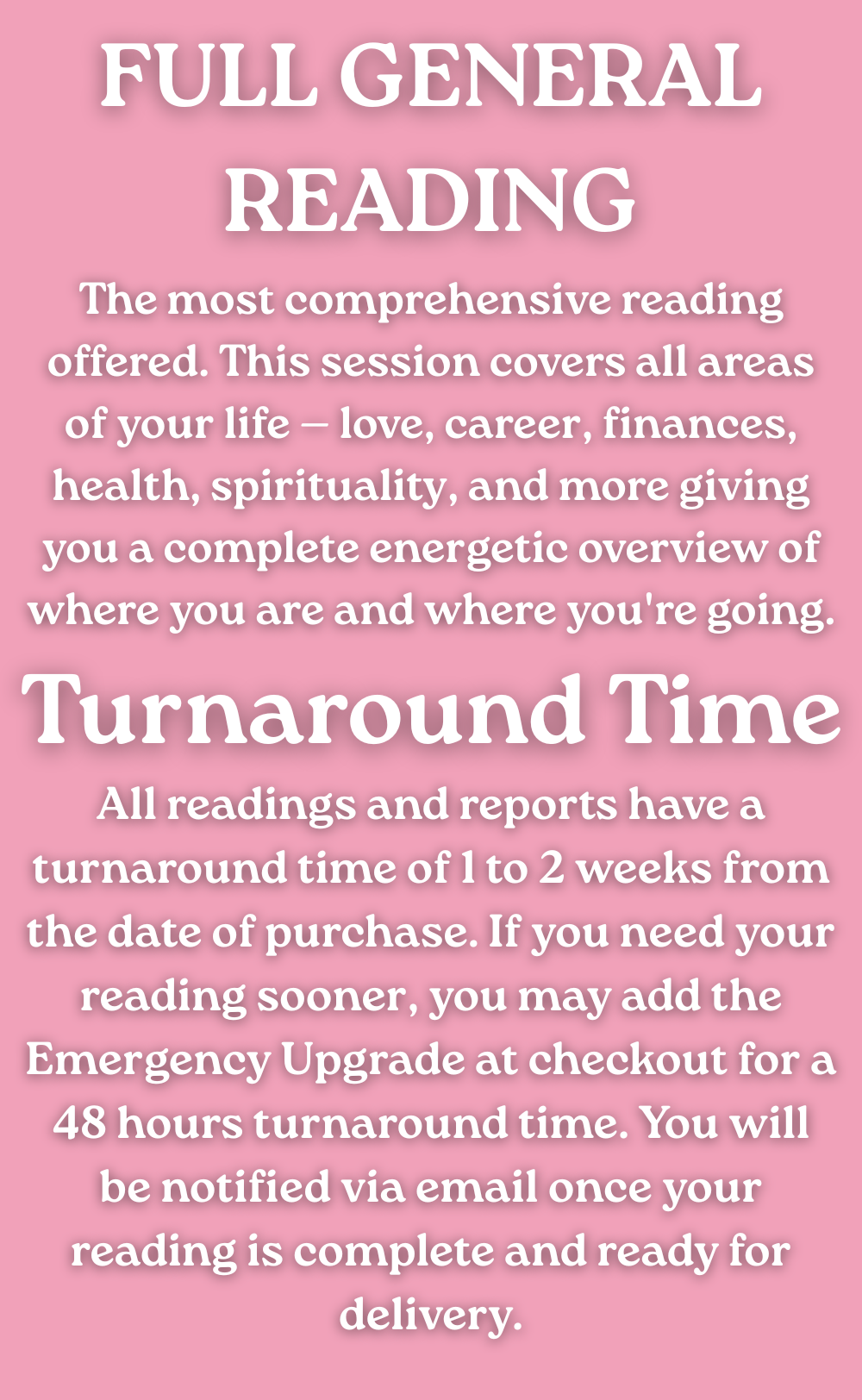Full General Reading