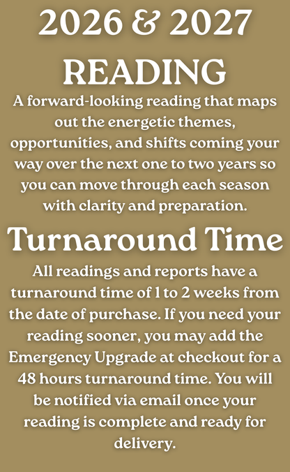 2026/2027 Year Reading