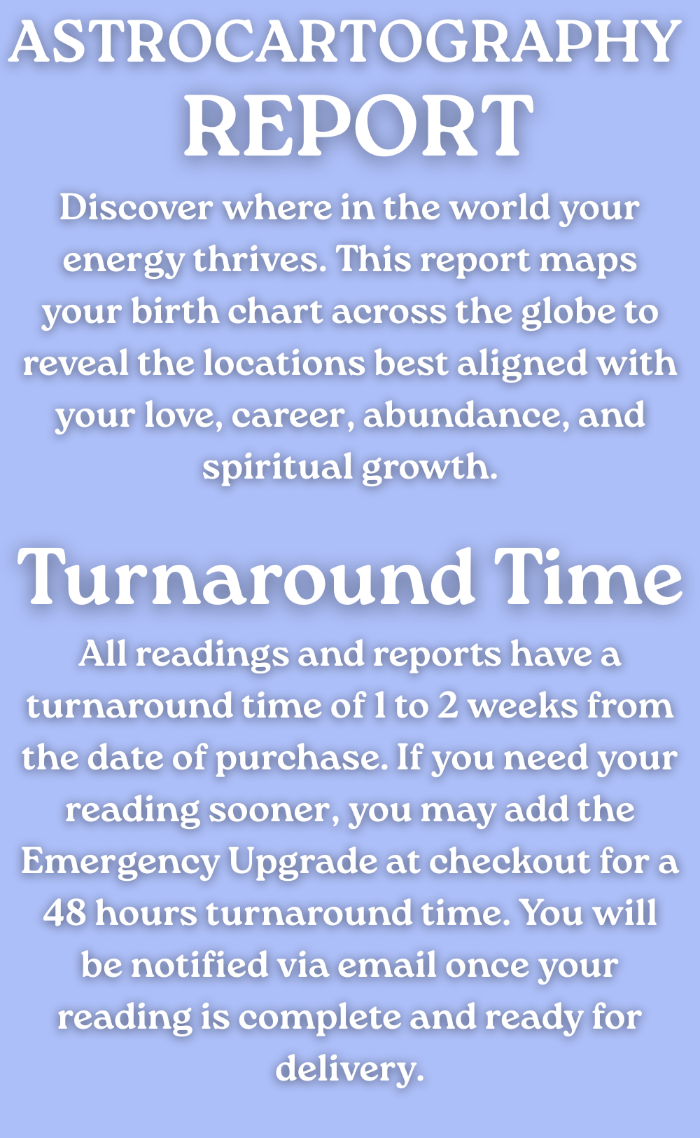 Astrocartography Map Report