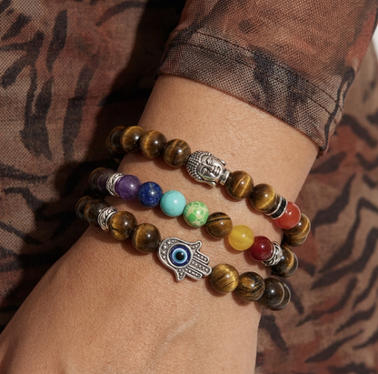 Tiger's Eye Chakra Bracelet